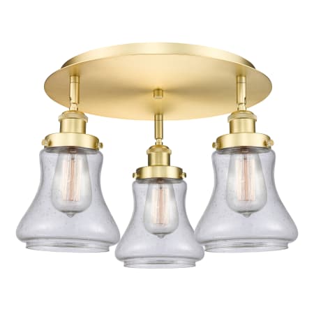 A large image of the Innovations Lighting 916-3C-10-18 Bellmont Flush Alternate Image