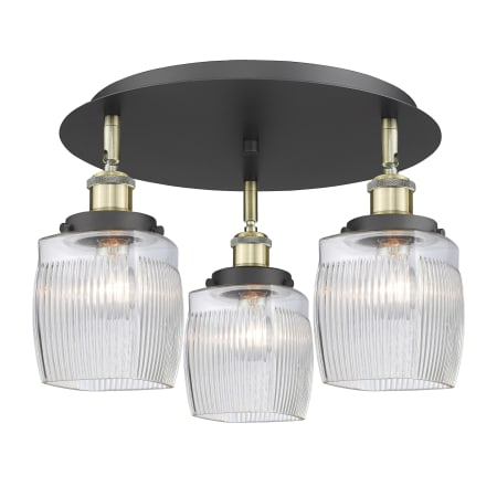 A large image of the Innovations Lighting 916-3C-10-18 Colton Flush Alternate Image