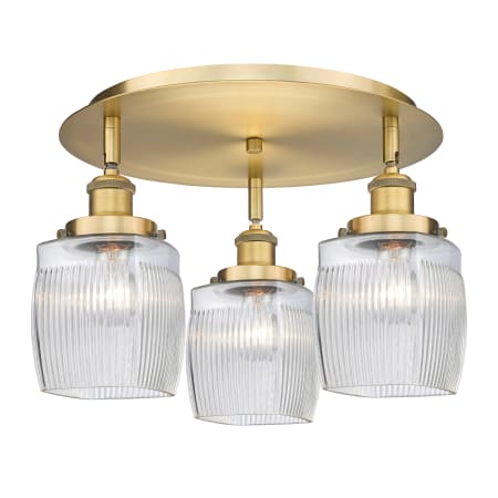 A large image of the Innovations Lighting 916-3C-10-18 Colton Flush Alternate Image