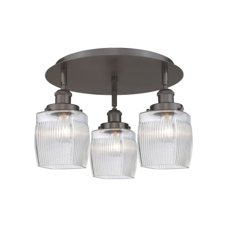 A large image of the Innovations Lighting 916-3C-10-18 Colton Flush Alternate Image