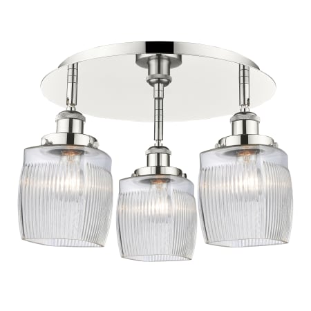 A large image of the Innovations Lighting 916-3C-10-18 Colton Flush Alternate Image