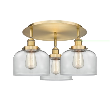 A large image of the Innovations Lighting 916-3C-10-20 Bell Flush Alternate Image