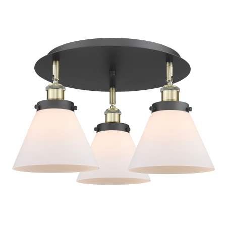 A large image of the Innovations Lighting 916-3C-10-20 Cone Flush Alternate Image