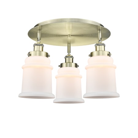 A large image of the Innovations Lighting 916-3C-11-18 Canton Flush Alternate Image