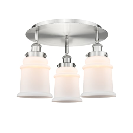 A large image of the Innovations Lighting 916-3C-11-18 Canton Flush Alternate Image