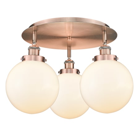 A large image of the Innovations Lighting 916-3C-12-20 Canton Flush Alternate Image