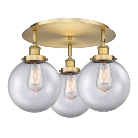 A large image of the Innovations Lighting 916-3C-12-20 Canton Flush Alternate Image