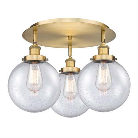 A large image of the Innovations Lighting 916-3C-12-20 Canton Flush Alternate Image