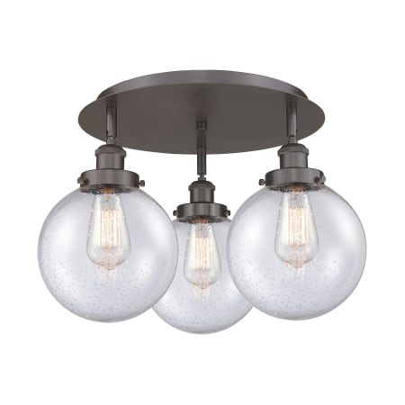 A large image of the Innovations Lighting 916-3C-12-20 Canton Flush Alternate Image