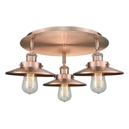 A large image of the Innovations Lighting 916-3C-6-20 Ballston Urban Flush Alternate Image