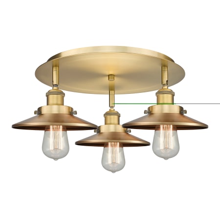 A large image of the Innovations Lighting 916-3C-6-20 Ballston Urban Flush Alternate Image