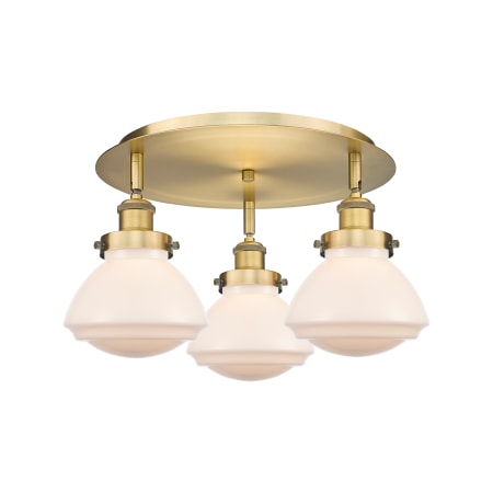 A large image of the Innovations Lighting 916-3C-8-19 Olean Flush Alternate Image