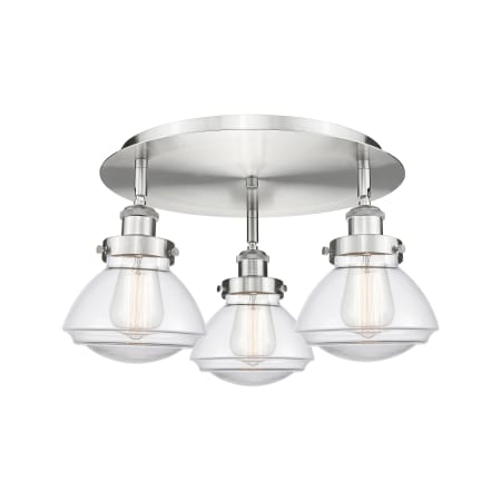 A large image of the Innovations Lighting 916-3C-8-19 Olean Flush Alternate Image