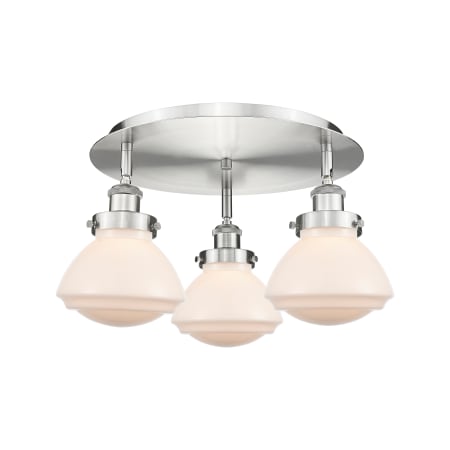 A large image of the Innovations Lighting 916-3C-8-19 Olean Flush Alternate Image