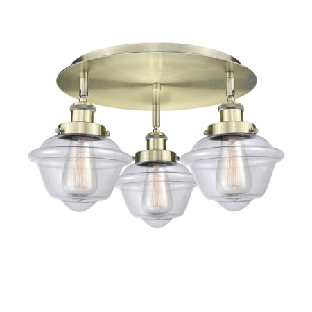 A large image of the Innovations Lighting 916-3C-8-19 Oxford Flush Alternate Image