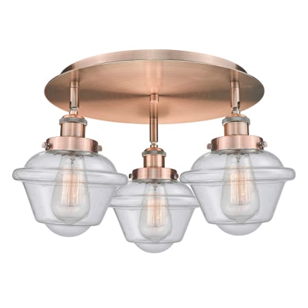 A large image of the Innovations Lighting 916-3C-8-19 Oxford Flush Alternate Image