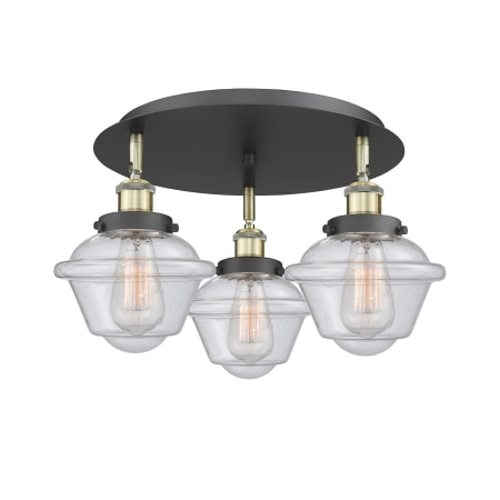 A large image of the Innovations Lighting 916-3C-8-19 Oxford Flush Alternate Image