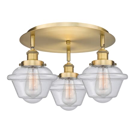 A large image of the Innovations Lighting 916-3C-8-19 Oxford Flush Alternate Image