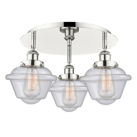 A large image of the Innovations Lighting 916-3C-8-19 Oxford Flush Alternate Image