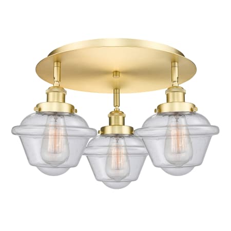 A large image of the Innovations Lighting 916-3C-8-19 Oxford Flush Alternate Image