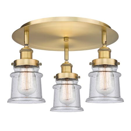 A large image of the Innovations Lighting 916-3C-9-17 Canton Flush Alternate Image