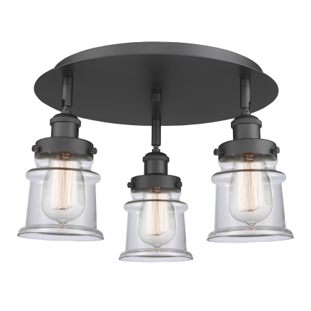 A large image of the Innovations Lighting 916-3C-9-17 Canton Flush Alternate Image