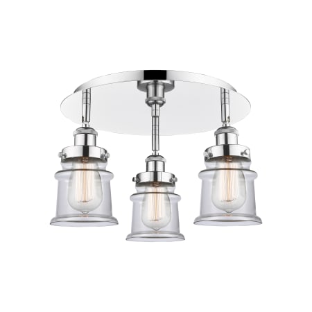 A large image of the Innovations Lighting 916-3C-9-17 Canton Flush Alternate Image