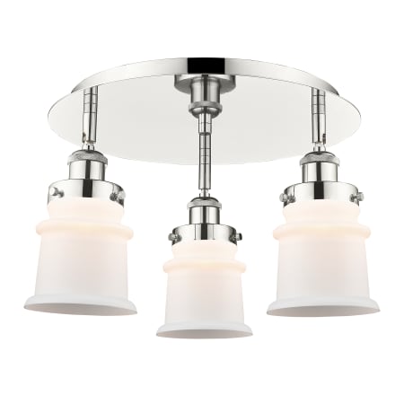 A large image of the Innovations Lighting 916-3C-9-17 Canton Flush Alternate Image