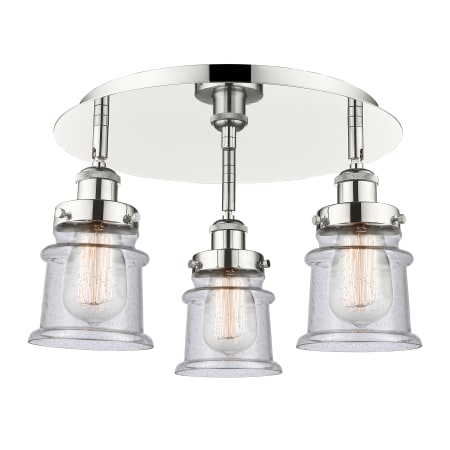 A large image of the Innovations Lighting 916-3C-9-17 Canton Flush Alternate Image