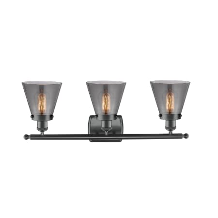A large image of the Innovations Lighting 916-3W Small Cone Alternate View