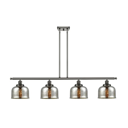A large image of the Innovations Lighting 916-4I-10-48-L Bell Linear Oil Rubbed Bronze / Silver Plated Mercury