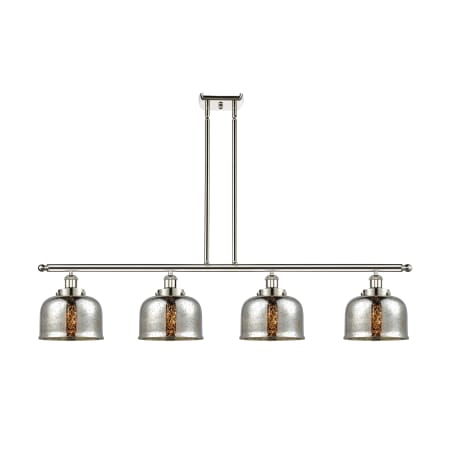 A large image of the Innovations Lighting 916-4I-10-48-L Bell Linear Polished Nickel / Silver Plated Mercury
