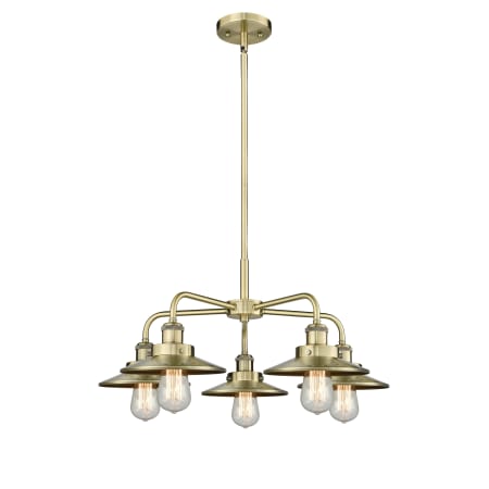 A large image of the Innovations Lighting 916-5CR-11-26 Ballston Urban Chandelier Alternate Image