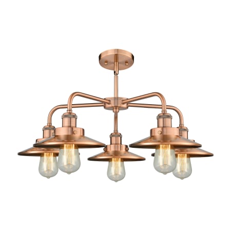 A large image of the Innovations Lighting 916-5CR-11-26 Ballston Urban Chandelier Alternate Image
