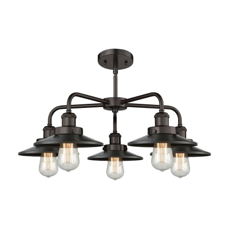 A large image of the Innovations Lighting 916-5CR-11-26 Ballston Urban Chandelier Alternate Image