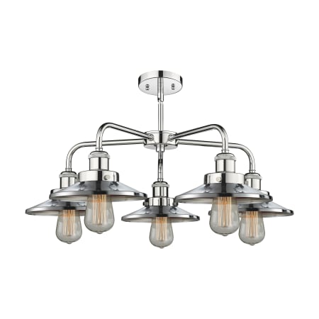 A large image of the Innovations Lighting 916-5CR-11-26 Ballston Urban Chandelier Alternate Image