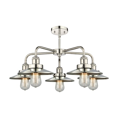 A large image of the Innovations Lighting 916-5CR-11-26 Ballston Urban Chandelier Alternate Image