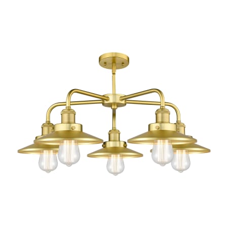 A large image of the Innovations Lighting 916-5CR-11-26 Ballston Urban Chandelier Alternate Image