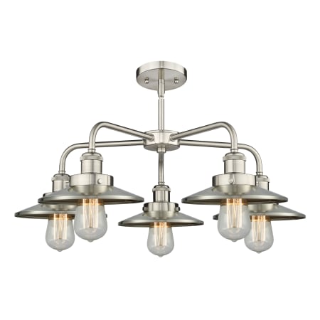 A large image of the Innovations Lighting 916-5CR-11-26 Ballston Urban Chandelier Alternate Image