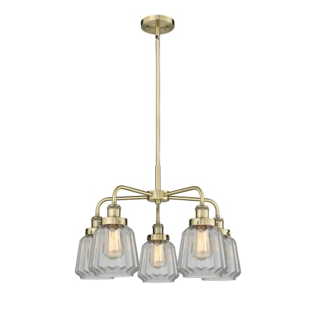 A large image of the Innovations Lighting 916-5CR-14-25 Chatham Chandelier Alternate Image