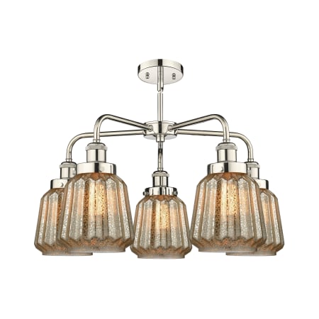 A large image of the Innovations Lighting 916-5CR-14-25 Chatham Chandelier Alternate Image