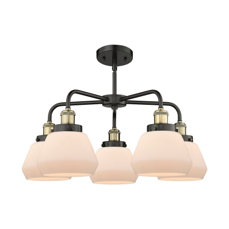 A large image of the Innovations Lighting 916-5CR-14-25 Fulton Chandelier Alternate Image