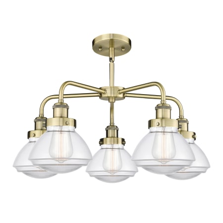 A large image of the Innovations Lighting 916-5CR-14-25 Olean Chandelier Alternate Image