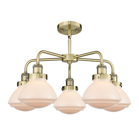 A large image of the Innovations Lighting 916-5CR-14-25 Olean Chandelier Alternate Image