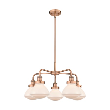 A large image of the Innovations Lighting 916-5CR-14-25 Olean Chandelier Alternate Image