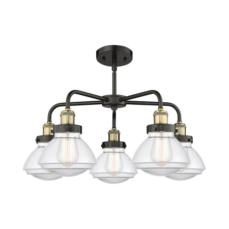 A large image of the Innovations Lighting 916-5CR-14-25 Olean Chandelier Alternate Image