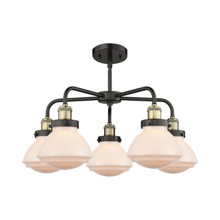A large image of the Innovations Lighting 916-5CR-14-25 Olean Chandelier Alternate Image