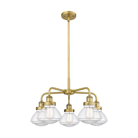 A large image of the Innovations Lighting 916-5CR-14-25 Olean Chandelier Alternate Image