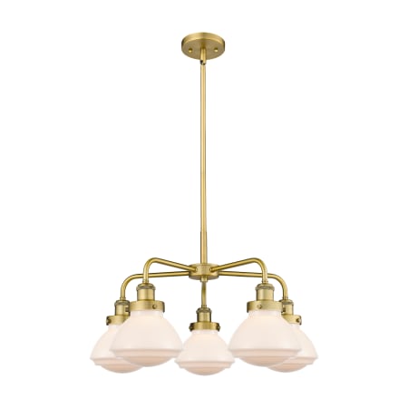 A large image of the Innovations Lighting 916-5CR-14-25 Olean Chandelier Alternate Image