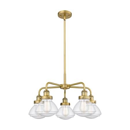 A large image of the Innovations Lighting 916-5CR-14-25 Olean Chandelier Alternate Image